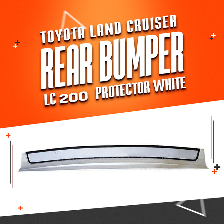 Toyota Land Cruiser LC200 Rear Bumper Protector White - Model 2015-2021