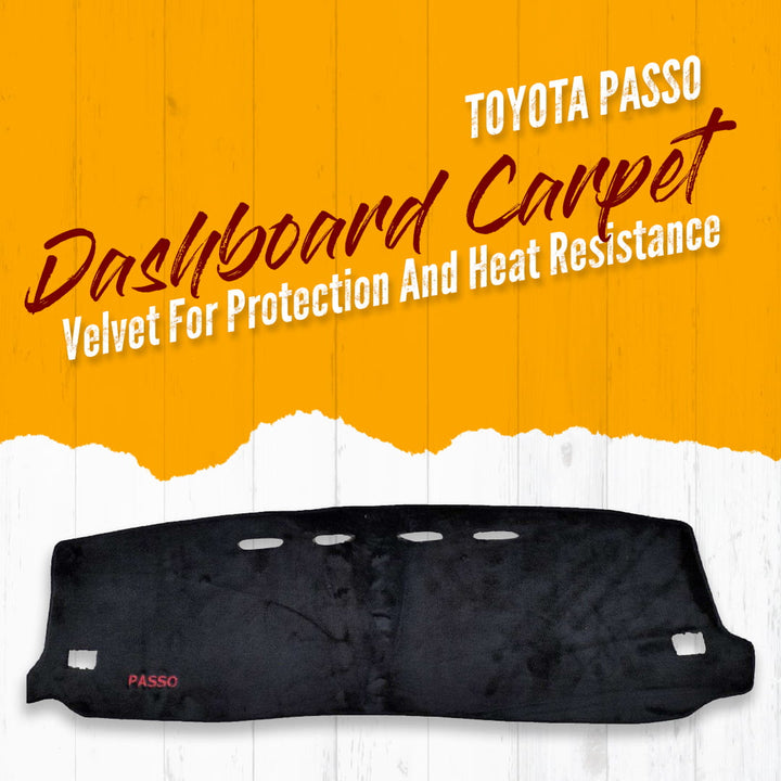 Toyota Passo Dashboard Carpet Velvet For Protection and Heat Resistance - Model 2020-2021