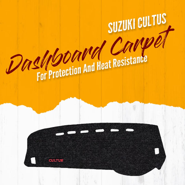 Suzuki Cultus Dashboard Carpet Velvet For Protection and Heat Resistance - Model 2017-2022