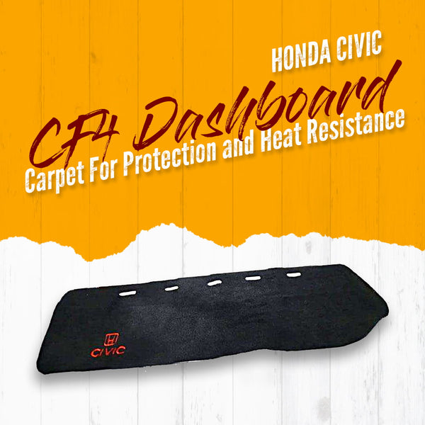 Honda Civic CF4 Dashboard Carpet For Protection and Heat Resistance - Model 2003-2006