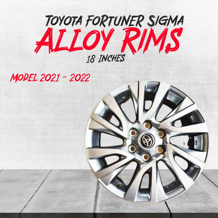 Toyota Fortuner Sigma OEM Alloy Rims in 18 inches - Model 2021 - 2022