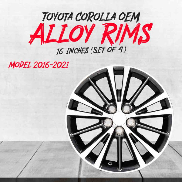 Toyota Corolla OEM Alloy Rim 16 Inches (Set of 4) - Model 2016-2022