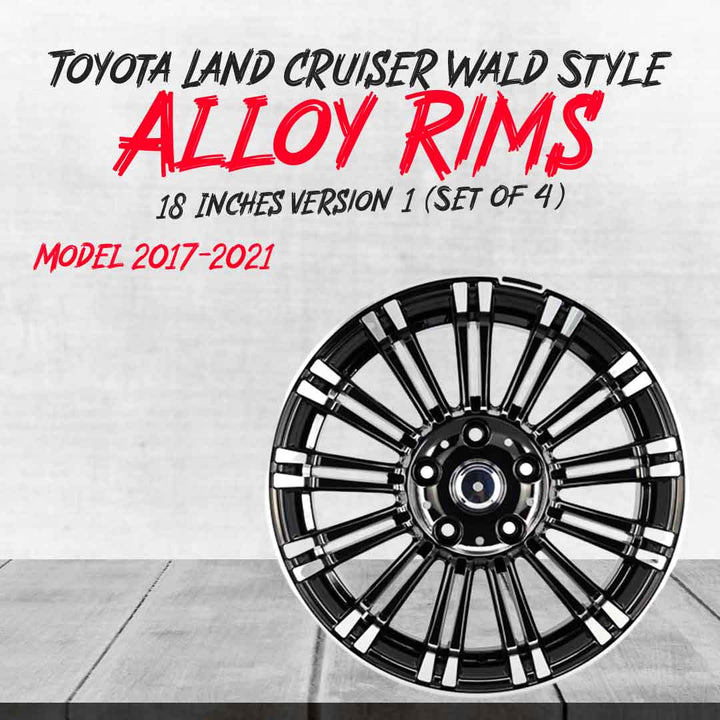 Toyota Land Cruiser Wald Style Alloy Rim 18 Inches Version 1 (Set of 4) - Model 2017-2021