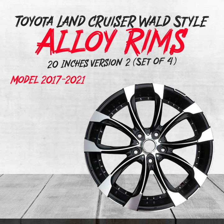 Toyota Land Cruiser Wald Style Alloy Rim 20 Inches Version 2 (Set of 4) - Model 2017-2021