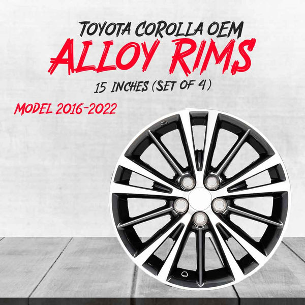 Toyota Corolla OEM Alloy Rim 15 Inches (Set of 4) - Model 2016-2022