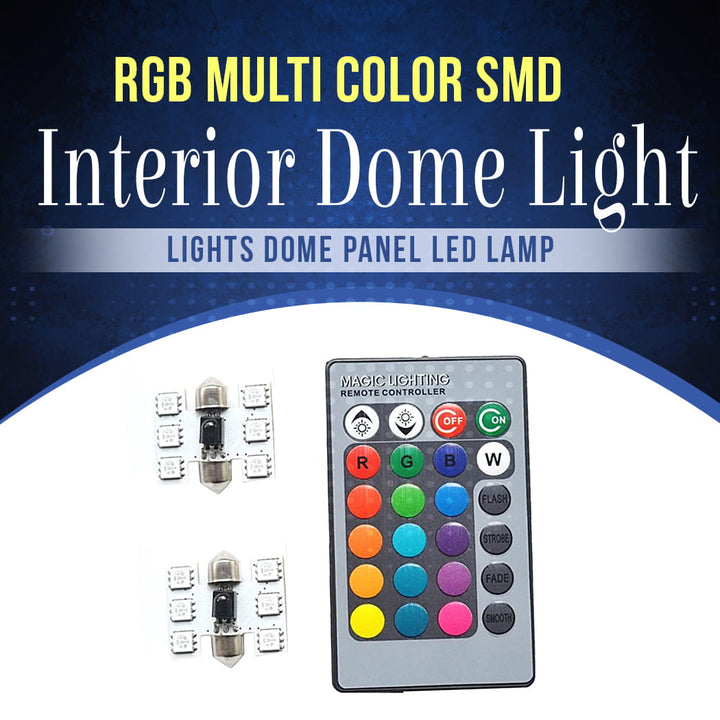 RGB Multi Color SMD Interior Dome Light