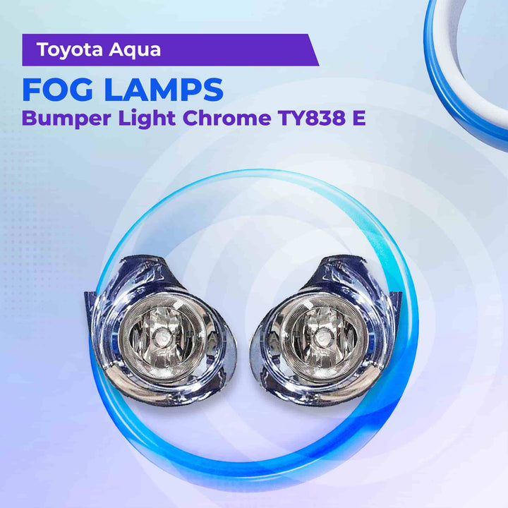 Toyota Aqua Fog Lamps Bumper Light Chrome TY838 E - Model 2012-2018