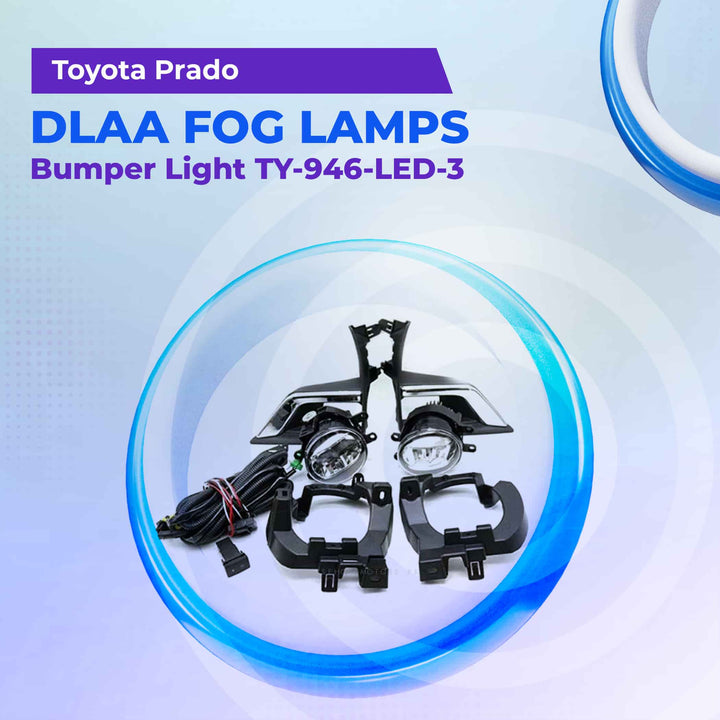 Toyota Prado DLAA Fog Lamps Bumper Light TY-946-LED-3 - Model 2018-2021