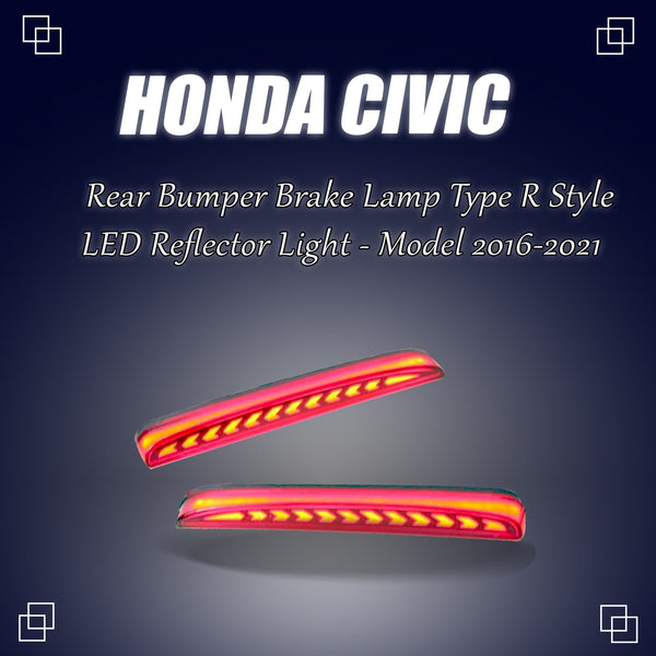 Honda Civic Rear Bumper Brake Lamp Type R Style