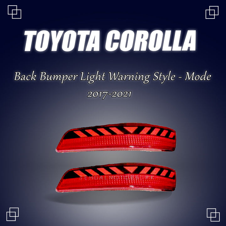 Toyota Corolla Back Bumper Light Warning Style - Model -2017-2021
