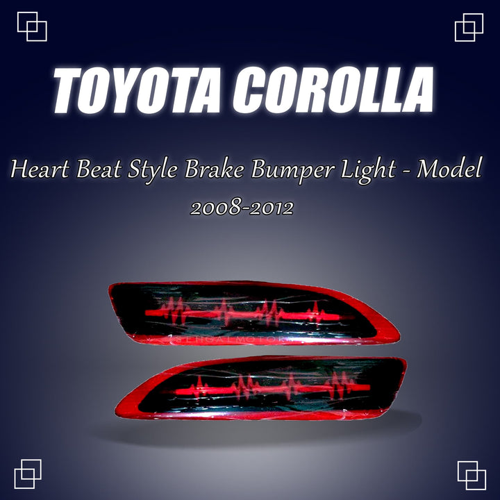 Toyota Corolla Heart Beat Style Brake Bumper Light - Model 2008-2012