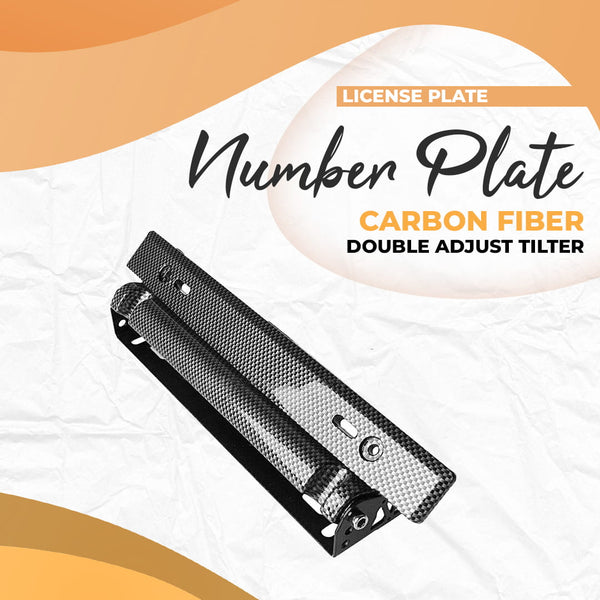 Number Plate License Plate Carbon fiber Double Adjust Tilter
