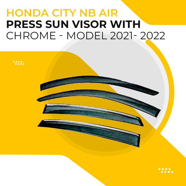 Honda City NB Air Press Sun Visor With Chrome - Model 2021- 2022
