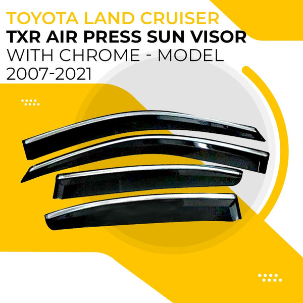 Toyota Land Cruiser TXR Air Press Sun Visor With Chrome - Model 2007-2021
