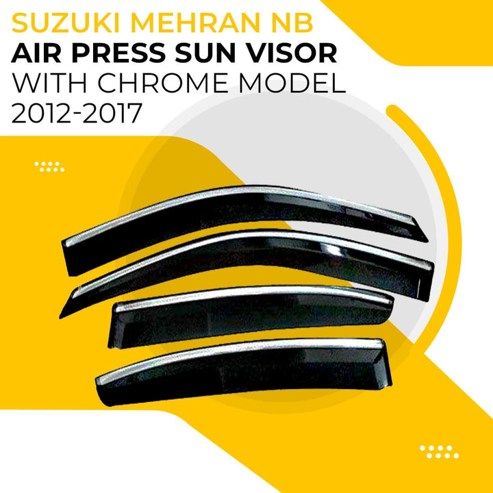 Suzuki Mehran NB Air Press Sun Visor With Chrome - Model 2012-2017