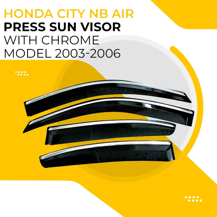 Honda City NB Air Press Sun Visor With Chrome - Model 2003-2006