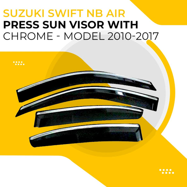 Suzuki Swift NB Air Press Sun Visor With Chrome - Model 2010-2017