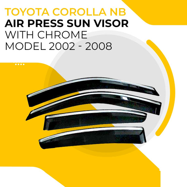 Toyota Corolla NB Air Press Sun Visor With Chrome - Model 2002 - 2008