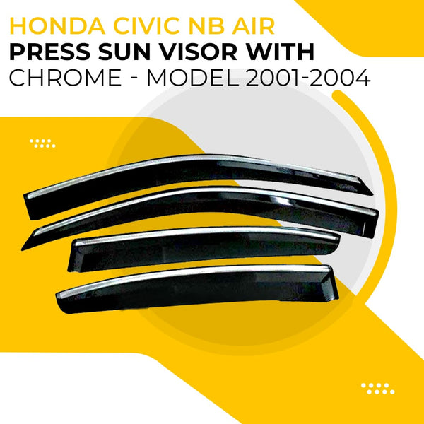 Honda Civic NB Air Press Sun Visor With Chrome - Model 2001-2004