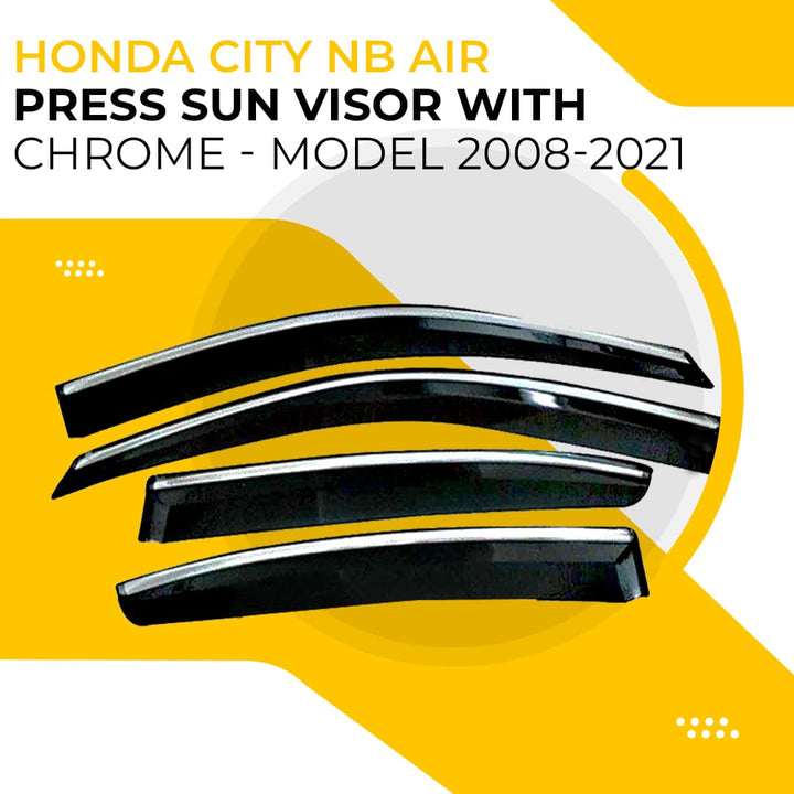 Honda City NB Air Press Sun Visor With Chrome - Model 2008-2021