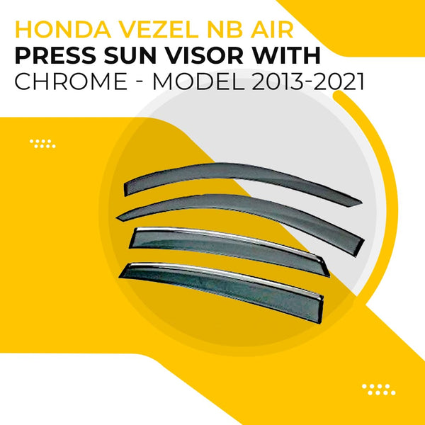 Honda Vezel NB Air Press Sun Visor With Chrome - Model 2013-2021