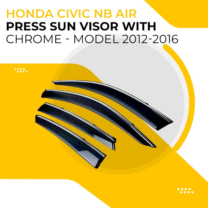 Honda Civic NB Air Press Sun Visor With Chrome - Model 2012-2016
