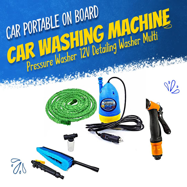 Car Portable On Board Car Washing Machine Pressure Washer 12V Detailing Washer Multi