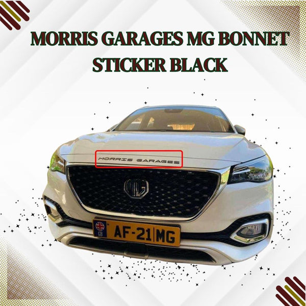 Morris Garages MG Bonnet Sticker Black