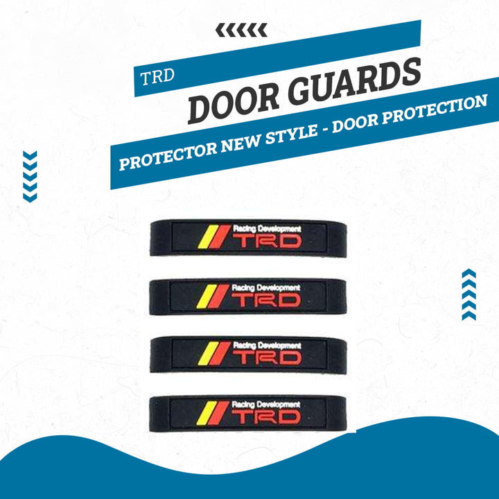 TRD Door Guards Protectors Black Red