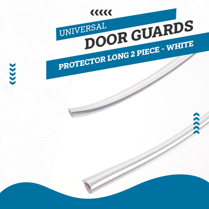 Universal Door Guards Protector Long 2 Piece - White