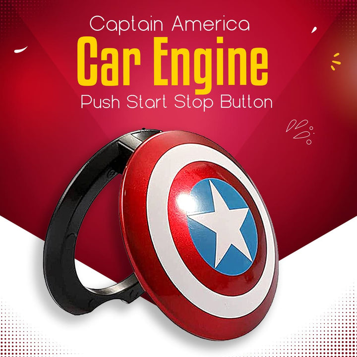 Captain America Car Engine Push Start Stop Button