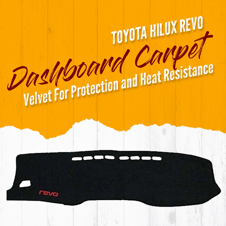Toyota Hilux Revo/Rocco Dashboard Carpet Velvet For Protection and Heat Resistance