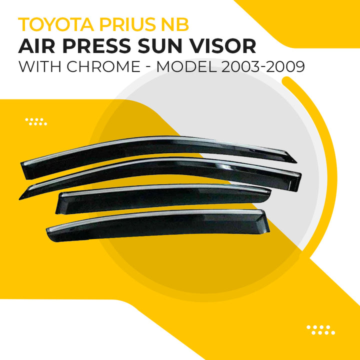 Toyota Prius NB Air Press Sun Visor With Chrome - Model 2003-2009