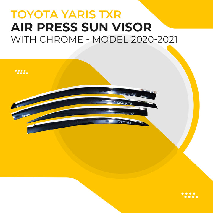 Toyota Yaris TXR Air Press Sun Visor With Chrome - Model 2020-2021