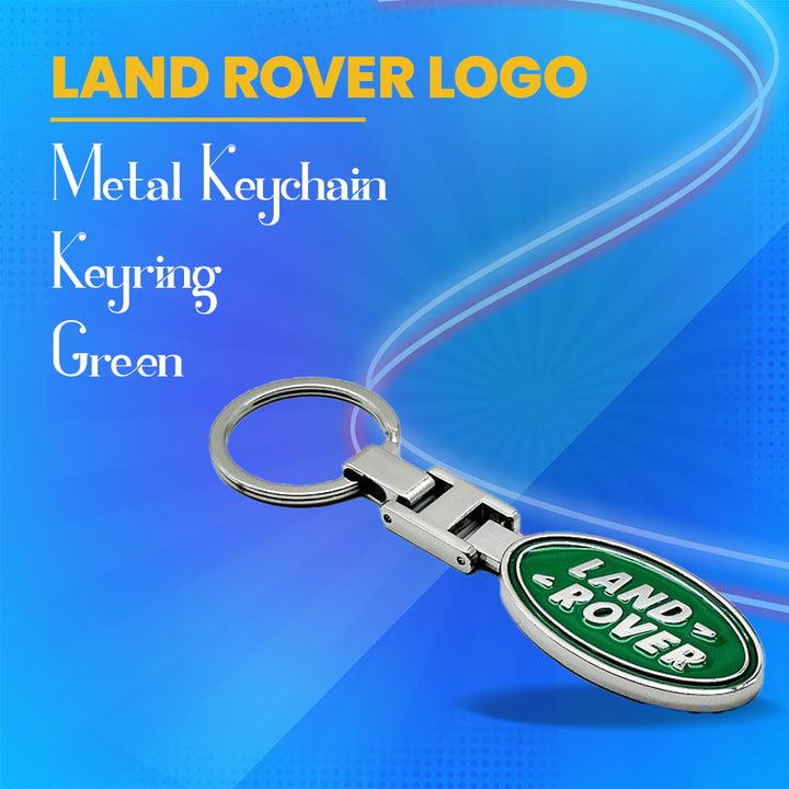 Land Rover Metal Keychain Keyring - Green