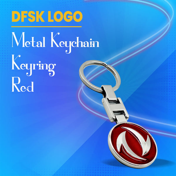 DFSK Logo Metal Keychain Keyring - Red