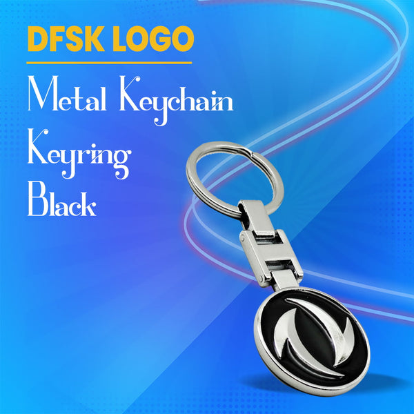 DFSK Logo Metal Keychain Keyring - Black