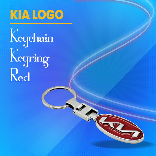 KIA Logo Keychain Keyring - Red