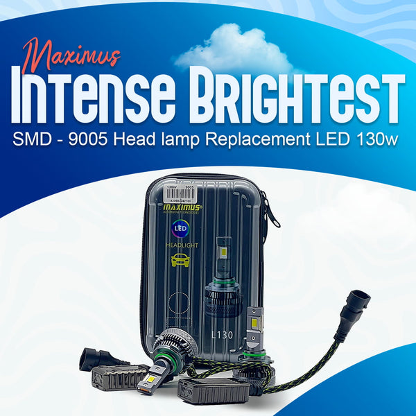 Maximus Intense Brightest SMD - 9005 Head lamp Replacement LED 130w