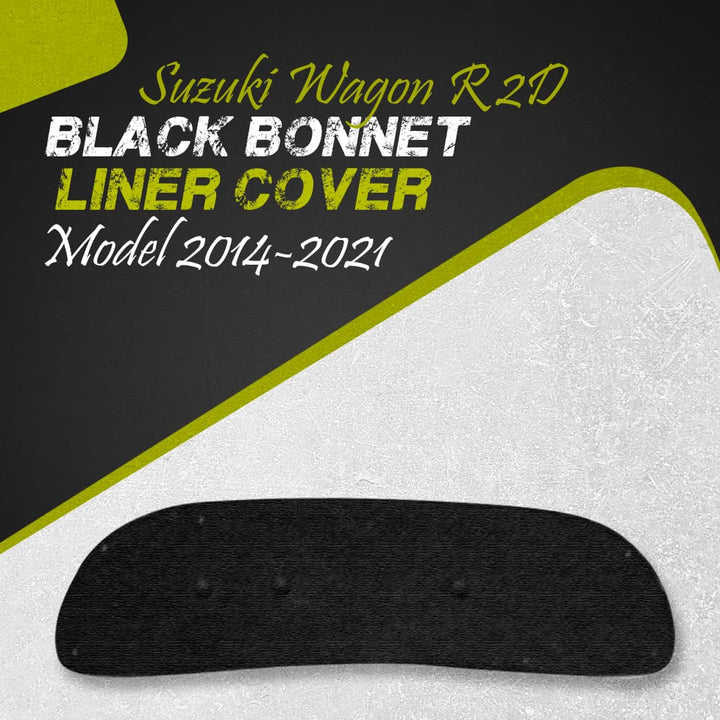 Suzuki Wagon R 2D Black Bonnet Liner Cover - Model 2014-2021