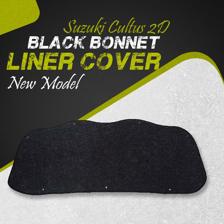 Suzuki Cultus 2D Black Bonnet Liner Cover New Model - Model 2017-2021