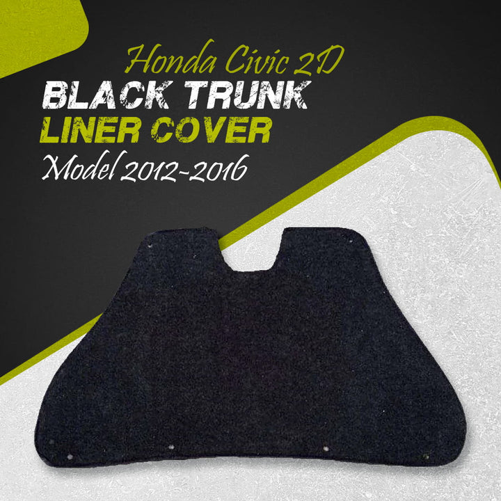 Honda Civic 2D Black Trunk Liner Cover - Model 2012-2016