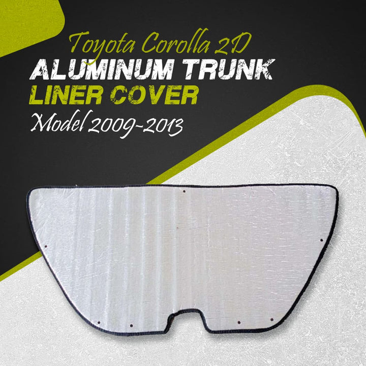 Toyota Corolla 2D Aluminum Trunk Liner Cover - Model 2009-2013