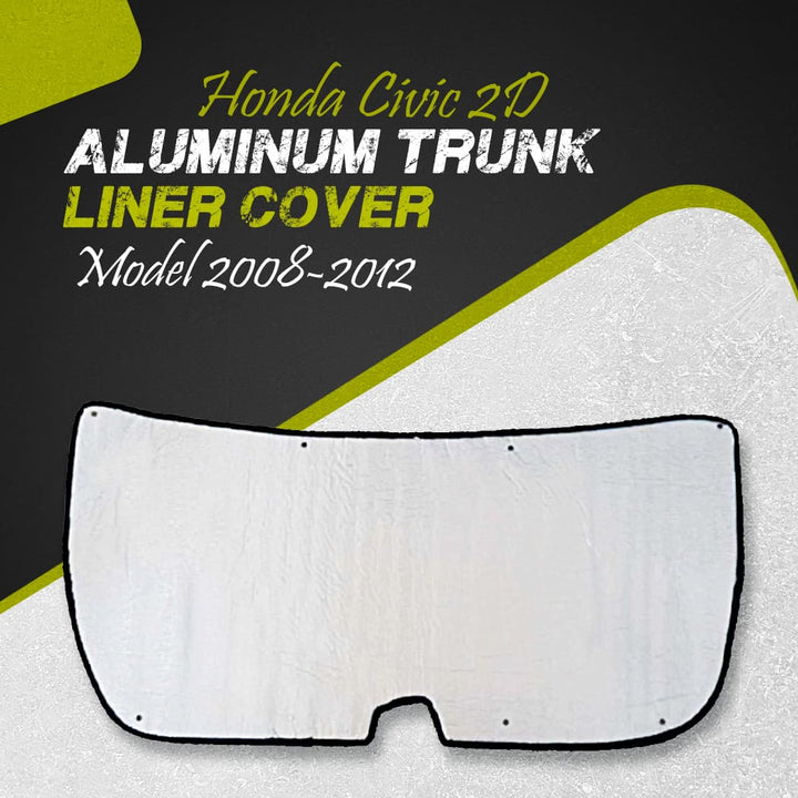 Honda Civic 2D Aluminum Trunk Liner Cover - Model 2008-2012