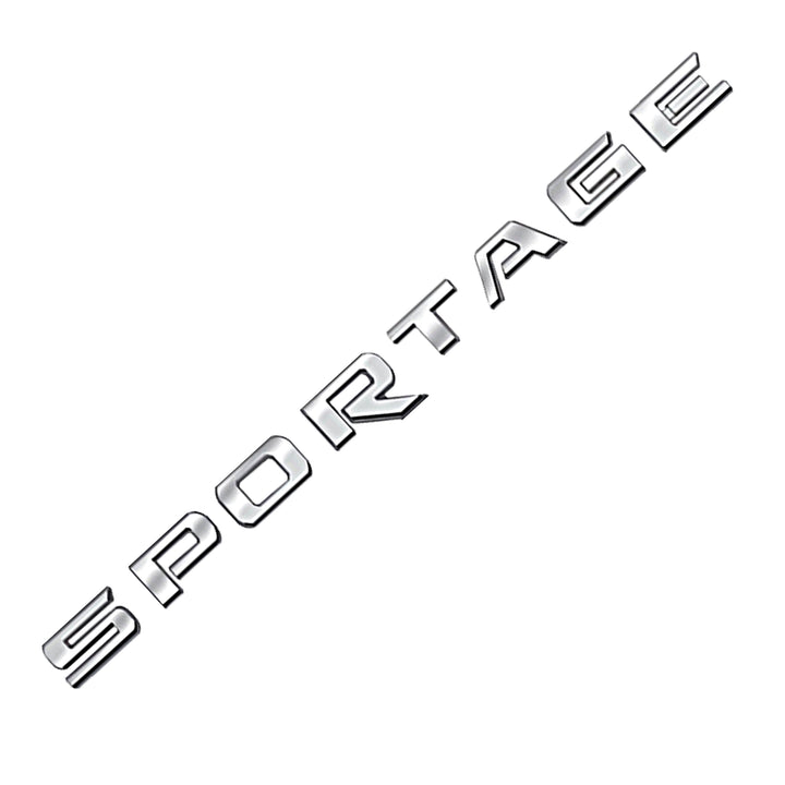 Sportage Words Alphabet Letters Logo Chrome