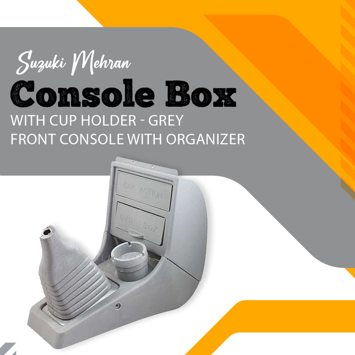 Suzuki Mehran Console Box with Cup Holder - Grey