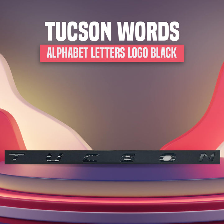 Tucson Words Alphabet Letters Logo Black