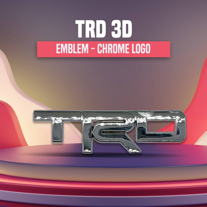 TRD 3D Emblem - Chrome - Emblem | Decal | Monogram | Logo