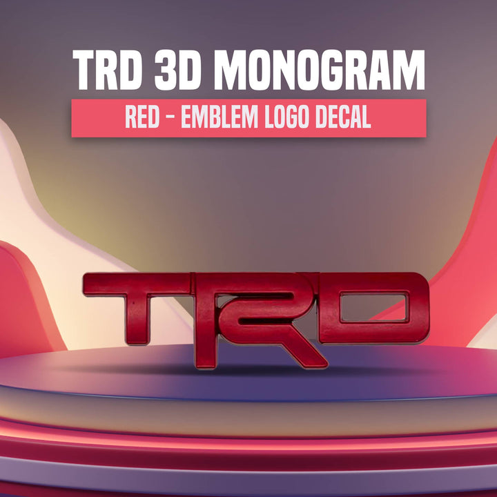 TRD 3D Emblem - Red