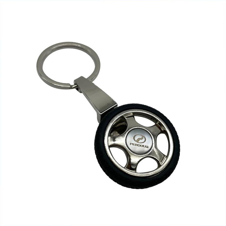 Perodua Logo Tire Tyre Keychain Keyring